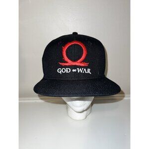 PlayStation God Of War Hat Black Snapback One Size Fits Most